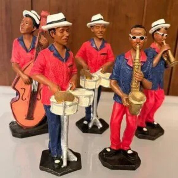 Jazz Figurines (Set of Five) Vintage! (c/x) - Picture 6 of 13